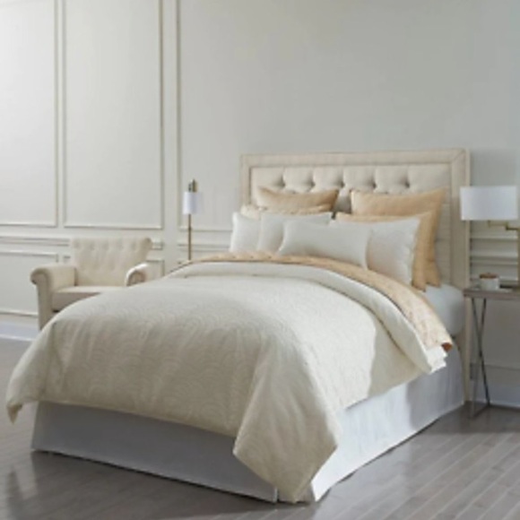 Luxury Hotel Other - NWT $329 Luxury Hotel PALMER Queen Duvet Cover Mini Set Egyptian Cotton